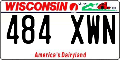 WI license plate 484XWN