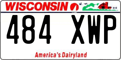 WI license plate 484XWP