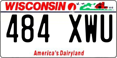 WI license plate 484XWU