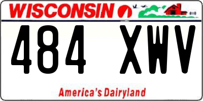 WI license plate 484XWV