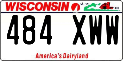 WI license plate 484XWW