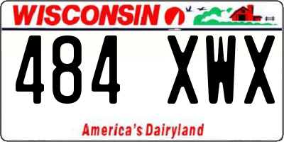 WI license plate 484XWX