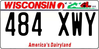 WI license plate 484XWY