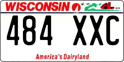 WI license plate 484XXC