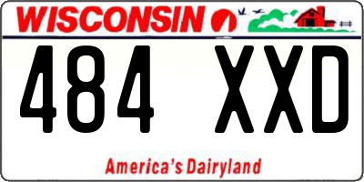 WI license plate 484XXD