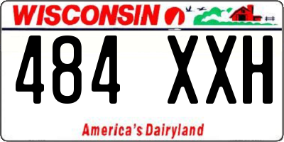 WI license plate 484XXH