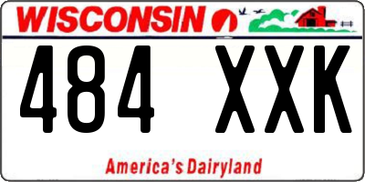 WI license plate 484XXK