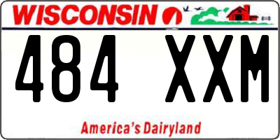 WI license plate 484XXM