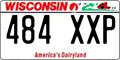 WI license plate 484XXP