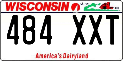 WI license plate 484XXT