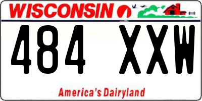 WI license plate 484XXW