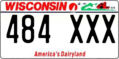 WI license plate 484XXX