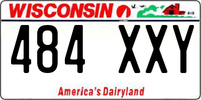 WI license plate 484XXY