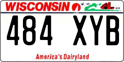 WI license plate 484XYB