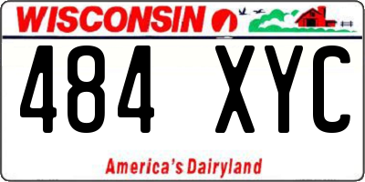 WI license plate 484XYC