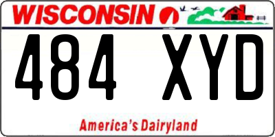 WI license plate 484XYD