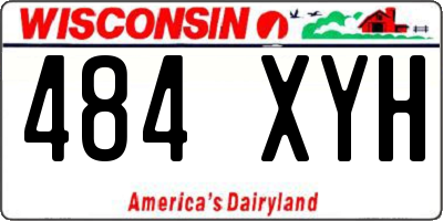 WI license plate 484XYH