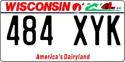 WI license plate 484XYK