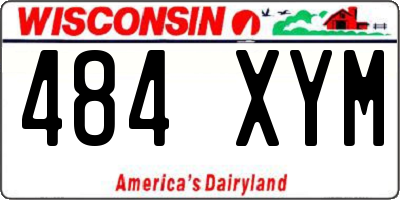 WI license plate 484XYM