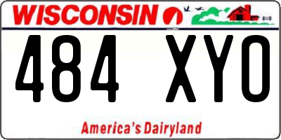 WI license plate 484XYO