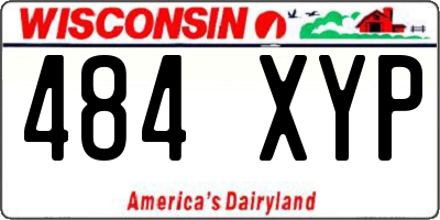 WI license plate 484XYP