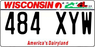 WI license plate 484XYW