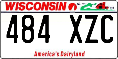 WI license plate 484XZC