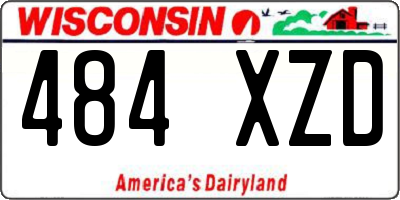 WI license plate 484XZD