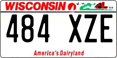 WI license plate 484XZE