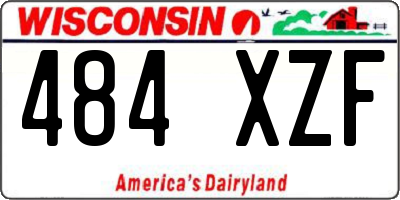 WI license plate 484XZF