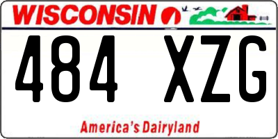 WI license plate 484XZG