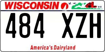 WI license plate 484XZH