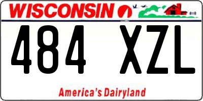 WI license plate 484XZL