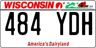 WI license plate 484YDH