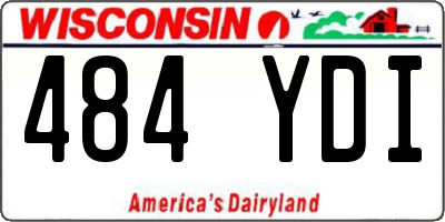 WI license plate 484YDI