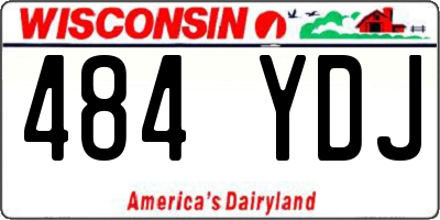 WI license plate 484YDJ