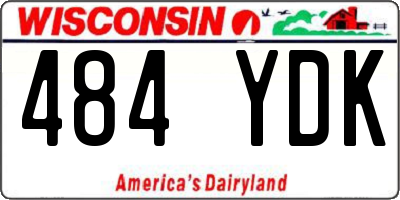 WI license plate 484YDK