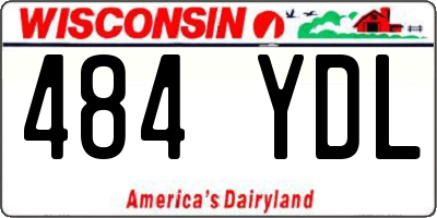 WI license plate 484YDL