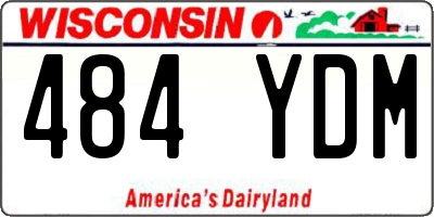 WI license plate 484YDM