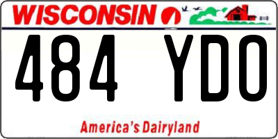 WI license plate 484YDO
