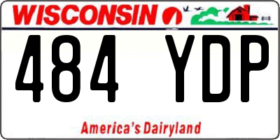 WI license plate 484YDP
