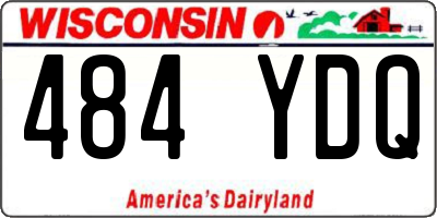 WI license plate 484YDQ