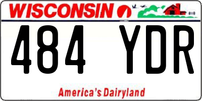 WI license plate 484YDR