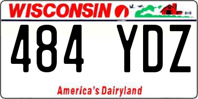 WI license plate 484YDZ