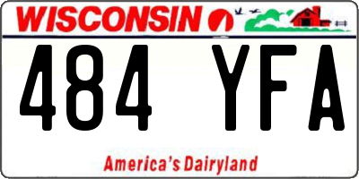 WI license plate 484YFA