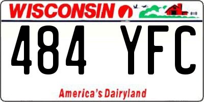 WI license plate 484YFC