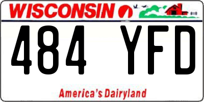 WI license plate 484YFD