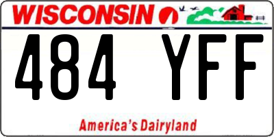 WI license plate 484YFF