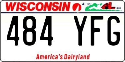 WI license plate 484YFG