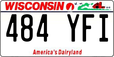 WI license plate 484YFI
